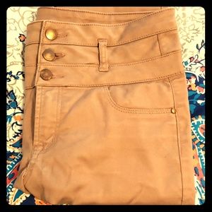 Mauve High Waisted Skinny Fit Pants